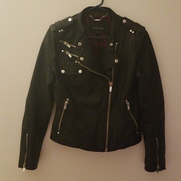 Black Rivet Jackets & Blazers - Black rivet leather jacket